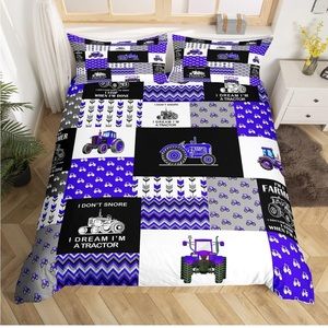 New Tractor Duvet Cover 1 Duvet Cover with 1 Pillowcase Twin Size